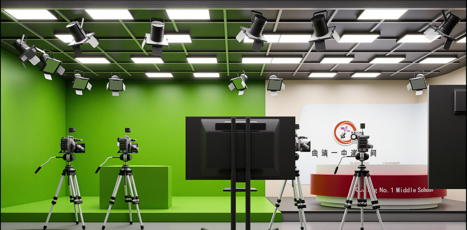 现代学校展厅3D模型下载【ID:1214716877】