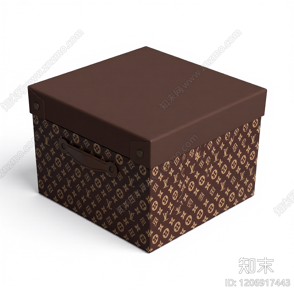 LV花纹手提箱3D模型下载【ID:1206917443】