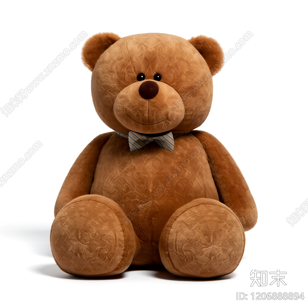 泰迪熊雕塑装饰3D模型下载【ID:1206888894】