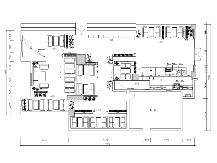 现代简约风格北京第五大道咖啡厅装修施工图施工图下载【ID:160708182】