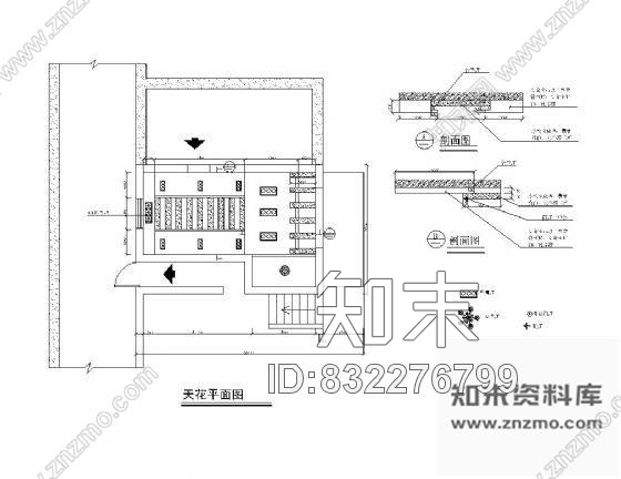 图块/节点家装吊顶详图2施工图下载【ID:832276799】