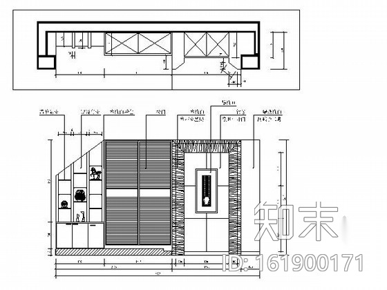 170平米新中式三居室家装设计方案（含效果）cad施工图下载【ID:161900171】