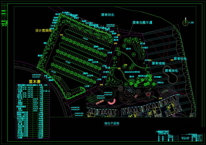 停车场平面图cad图纸施工图下载【ID:149611124】