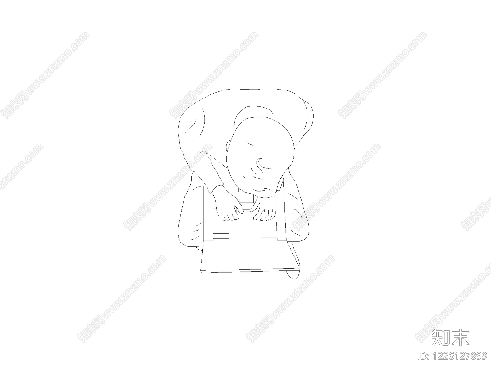 人物cad施工图下载【ID:1226127899】