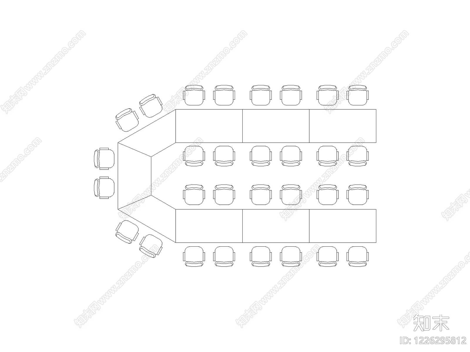 桌椅CAD图纸
