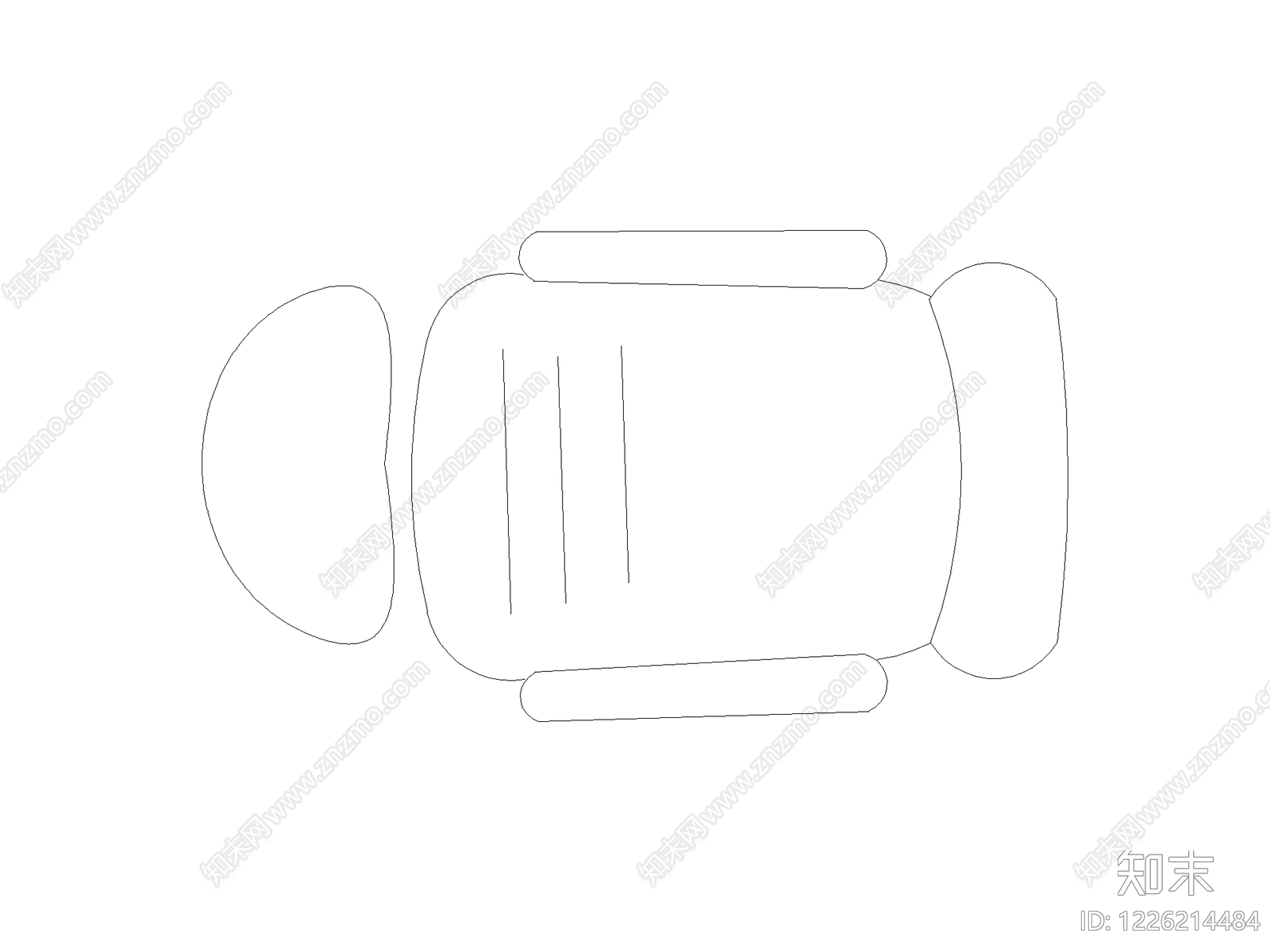 沙发CAD图纸