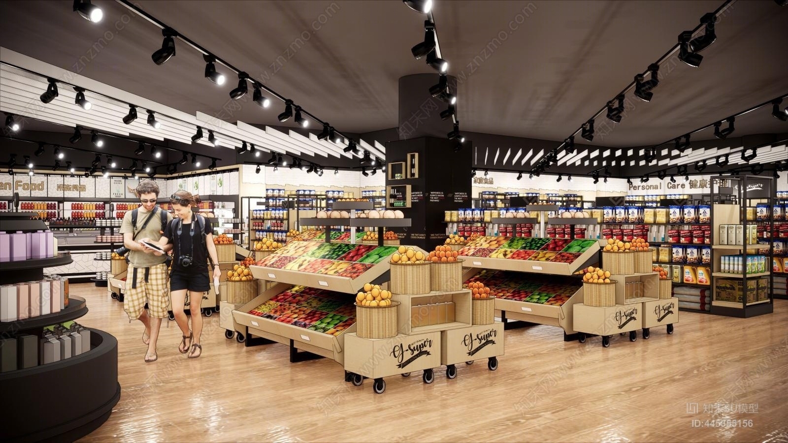 法式超市便利店SU模型下载【ID:445355156】