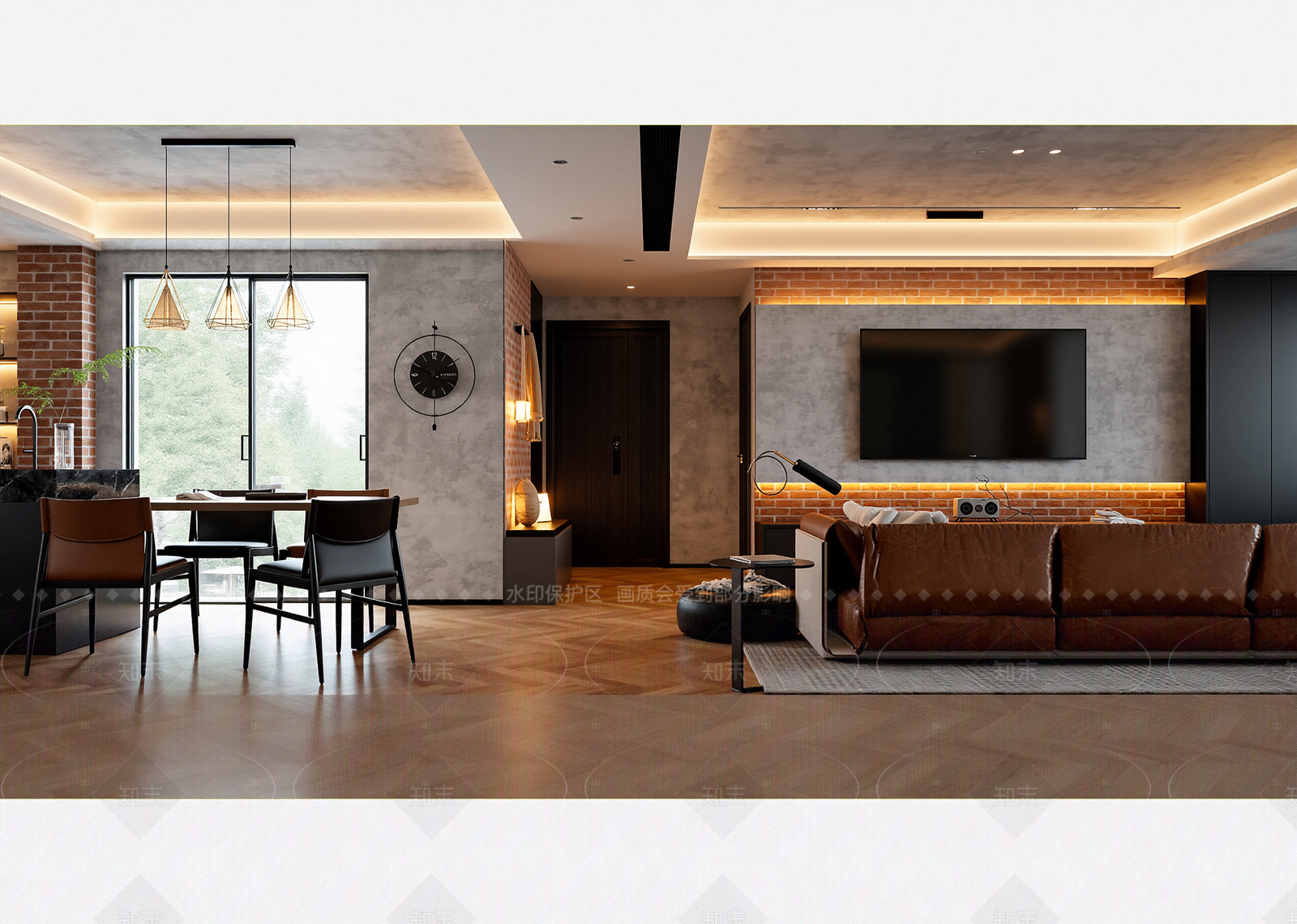 工业客餐厅3D模型下载【ID:1214616157】