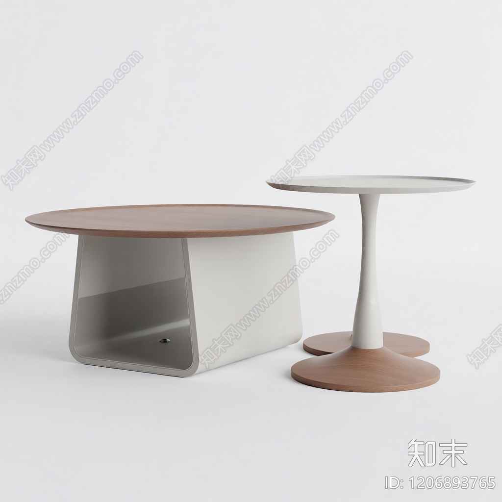 双桌组合茶几模型3D模型下载【ID:1206893765】