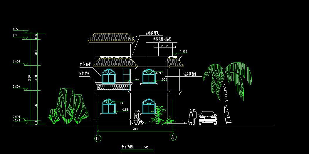 湛江新农村住宅建筑设计文本（CAD）cad施工图下载【ID:149772150】