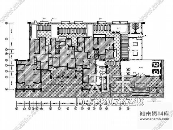 施工图上海某名住宅小区售楼处室内装修施工图cad施工图下载【ID:532073749】
