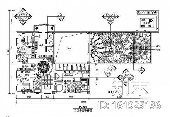 某别墅室内装修图cad施工图下载【ID:161925136】