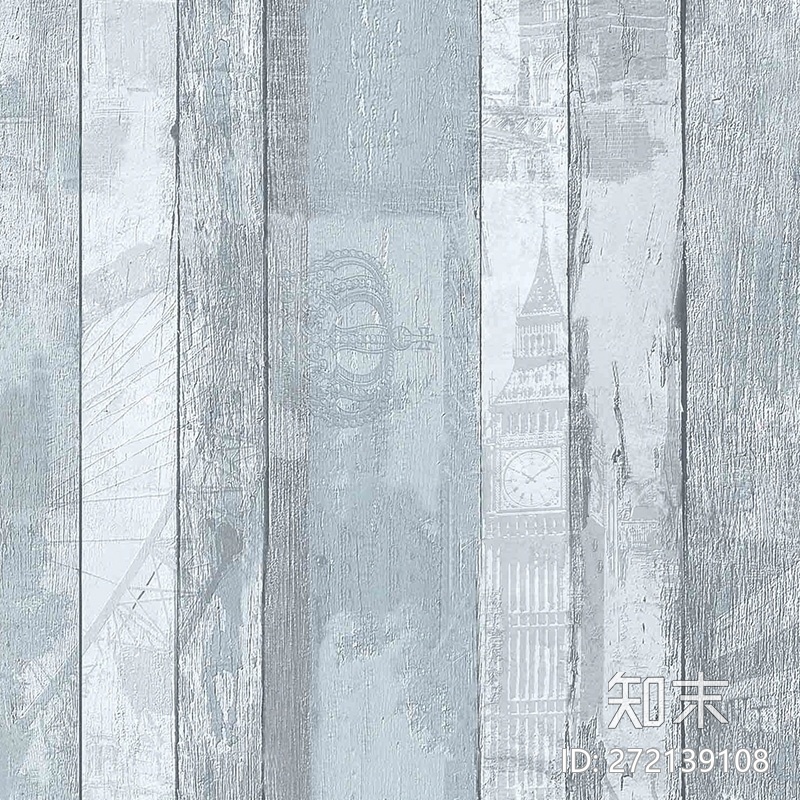 玉兰壁布英伦风伦敦塔桥画贴图下载【ID:272139108】