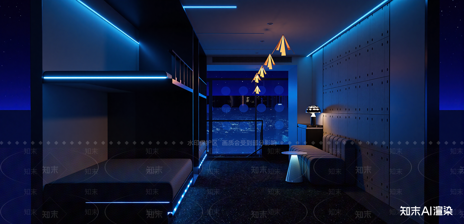 现代酒店客房SU模型下载【ID:1215939010】