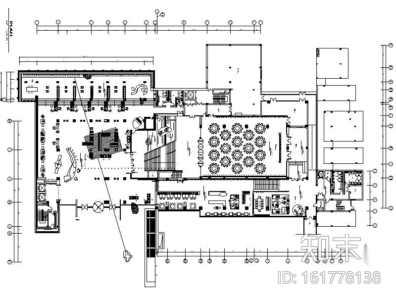 [南京]国际建筑艺术中心餐饮区施工图（含效果）施工图下载【ID:161778138】