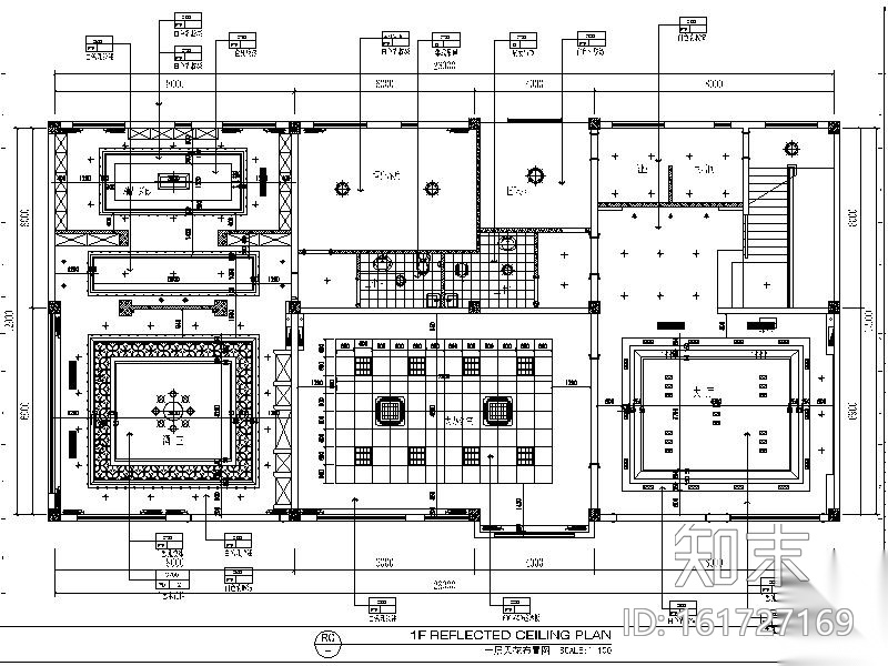 [西安]新中式综合性办公楼设计施工图（含效果图）cad施工图下载【ID:161727169】