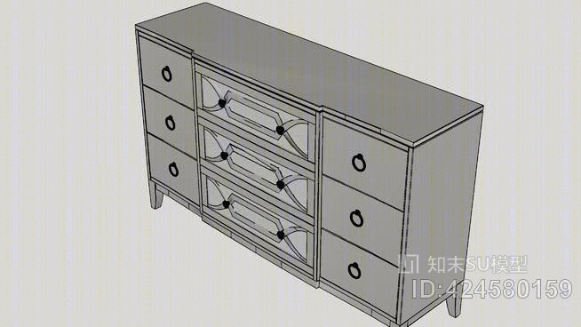 尼古拉9号床铺SU模型下载【ID:424580159】