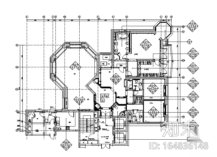 邱德光兰馨公寓A户型施工图cad施工图下载【ID:164836148】