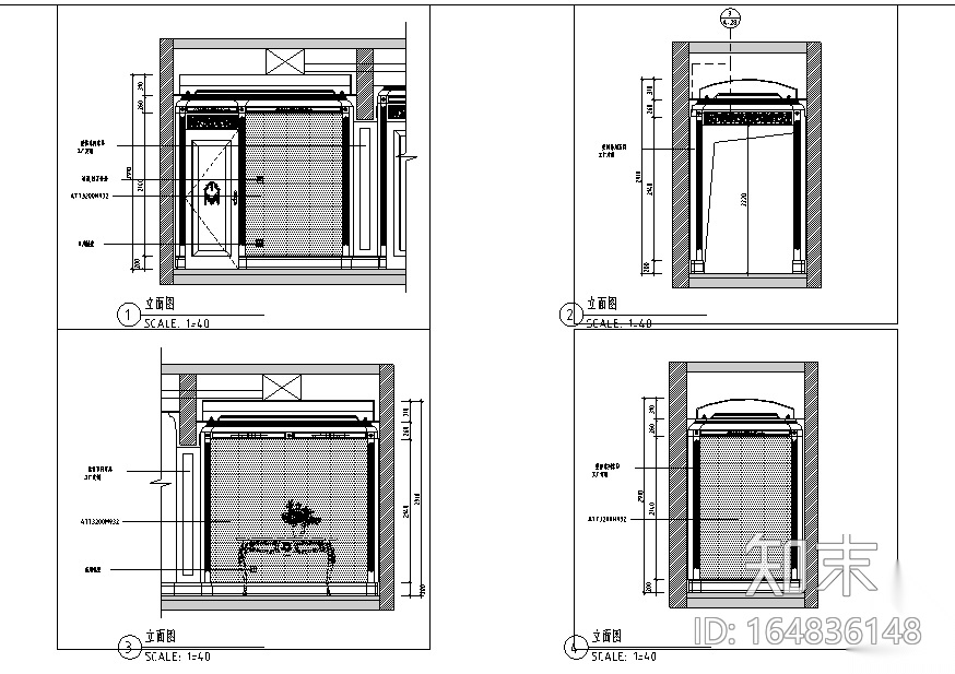 邱德光兰馨公寓A户型施工图cad施工图下载【ID:164836148】