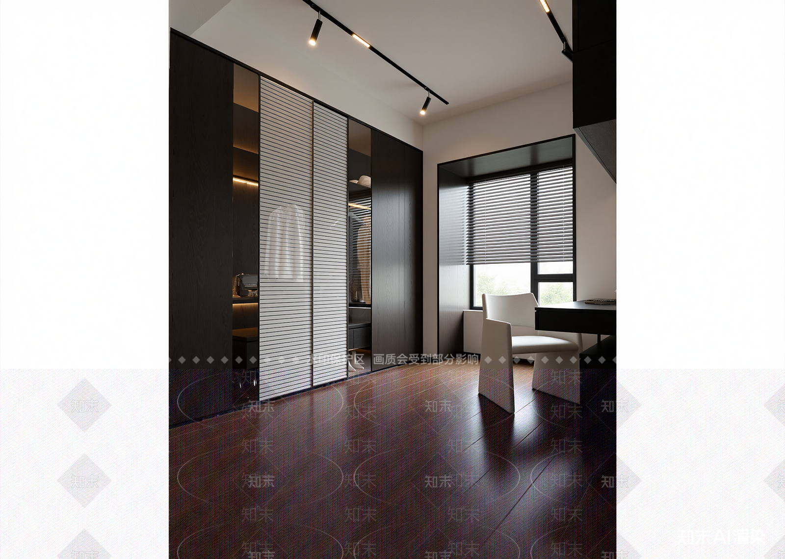 现代衣帽间3D模型下载【ID:1214603726】