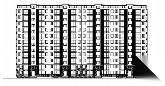 南京某十一层住宅楼建筑施工图cad施工图下载【ID:149845135】