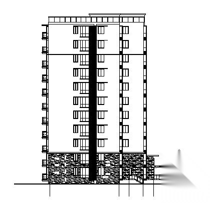 南京某十一层住宅楼建筑施工图cad施工图下载【ID:149845135】