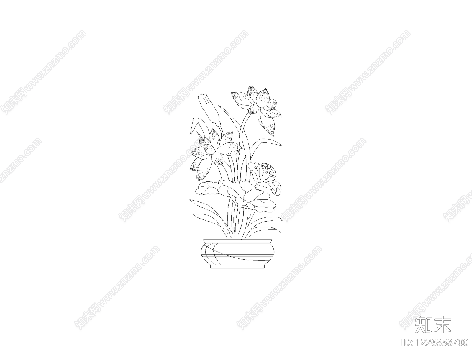 花cad施工图下载【ID:1226358700】