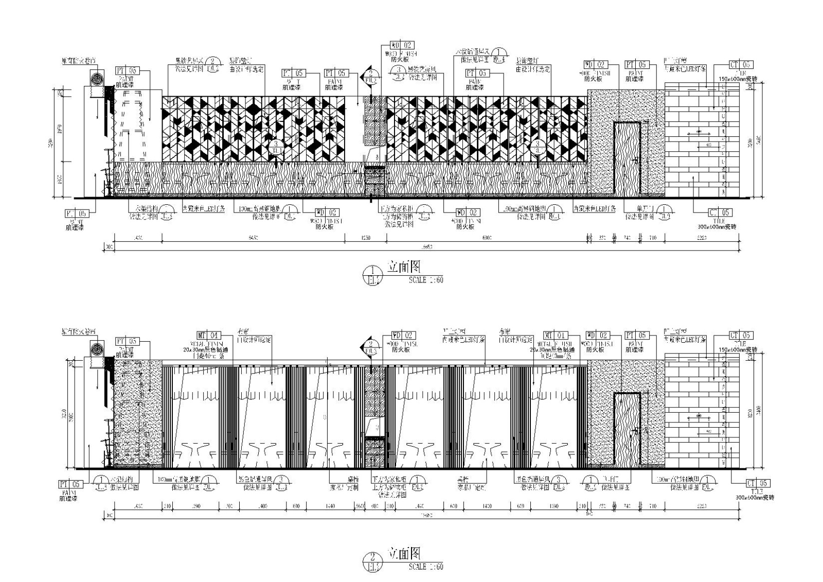 [深圳]万象天地寿司日式餐厅施工图_效果图cad施工图下载【ID:160427163】