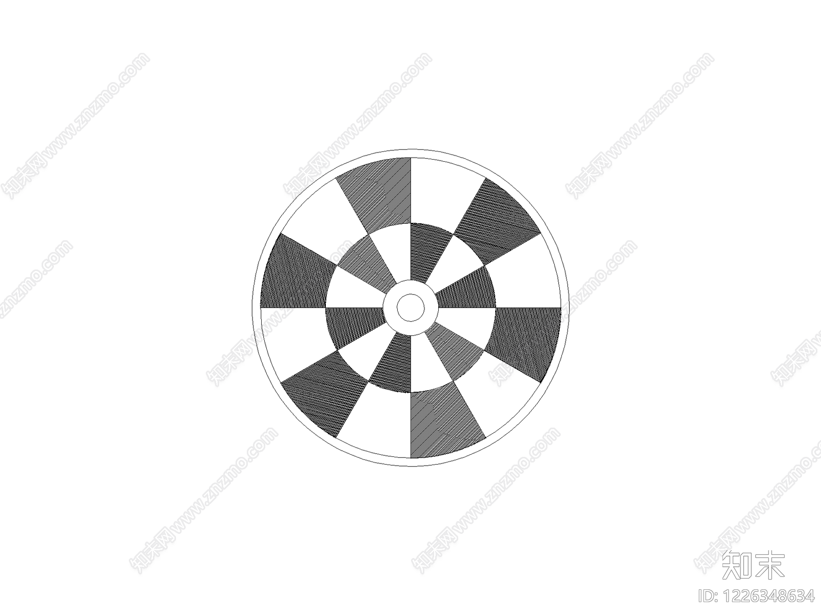 现代填充图案CAD图纸