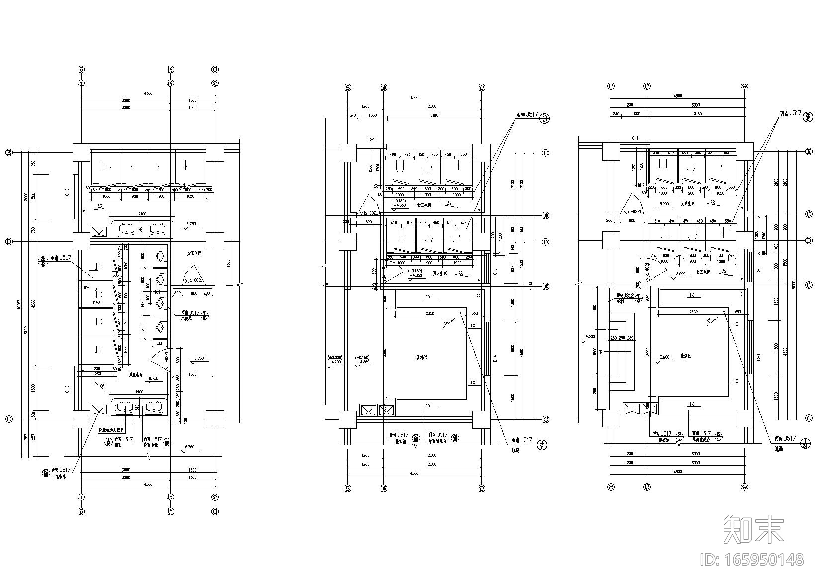[重庆]西南医院家属区教室及食堂工程施工图施工图下载【ID:165950148】