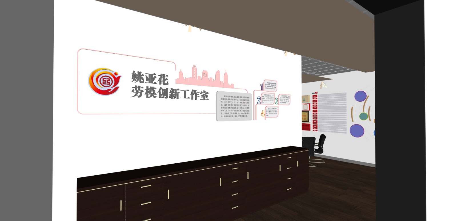 现代办事大厅SU模型下载【ID:1216046588】
