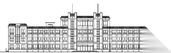 某四层小学教学楼建筑施工图cad施工图下载【ID:151578153】