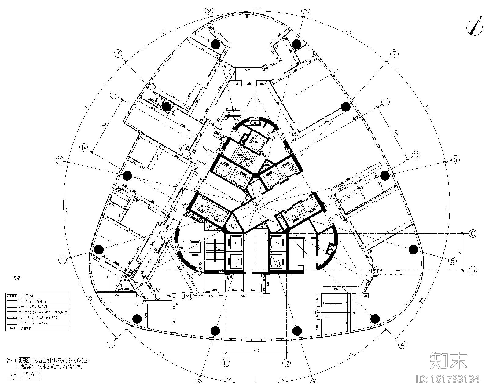 [江西]某建设工程有限公司办公室全套设计资料施工图下载【ID:161733134】