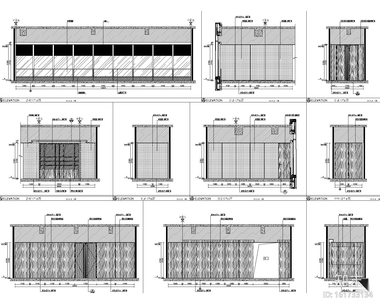 [江西]某建设工程有限公司办公室全套设计资料施工图下载【ID:161733134】