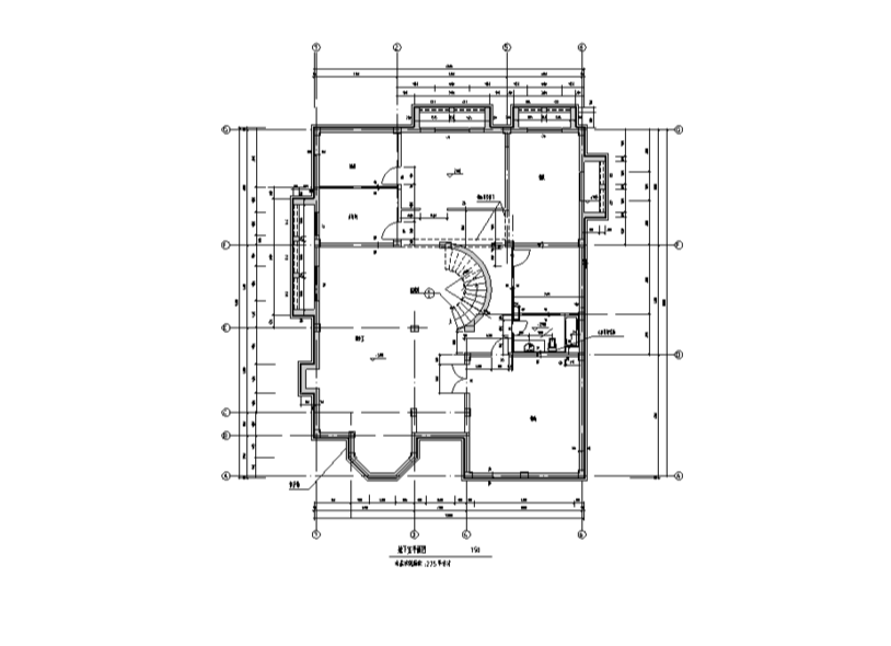 两层740平方米独栋别墅含半地下室CAD图纸及SU模型施工图下载【ID:161793183】