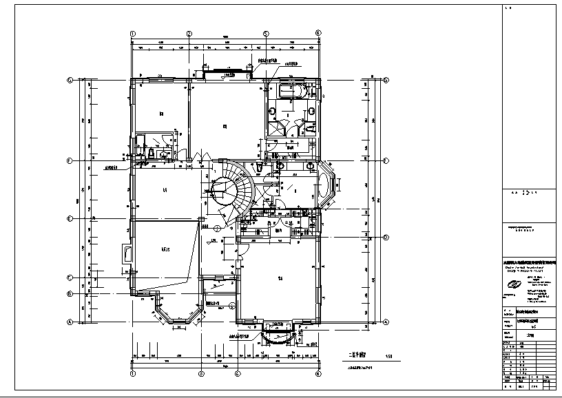 两层740平方米独栋别墅含半地下室CAD图纸及SU模型施工图下载【ID:161793183】