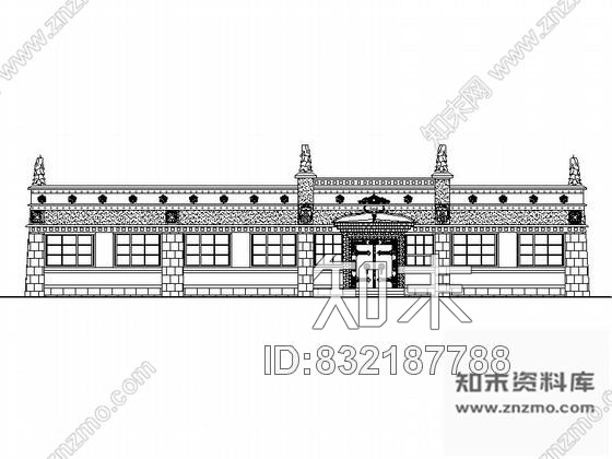 图块/节点藏式文化主题咖啡厅立面图cad施工图下载【ID:832187788】