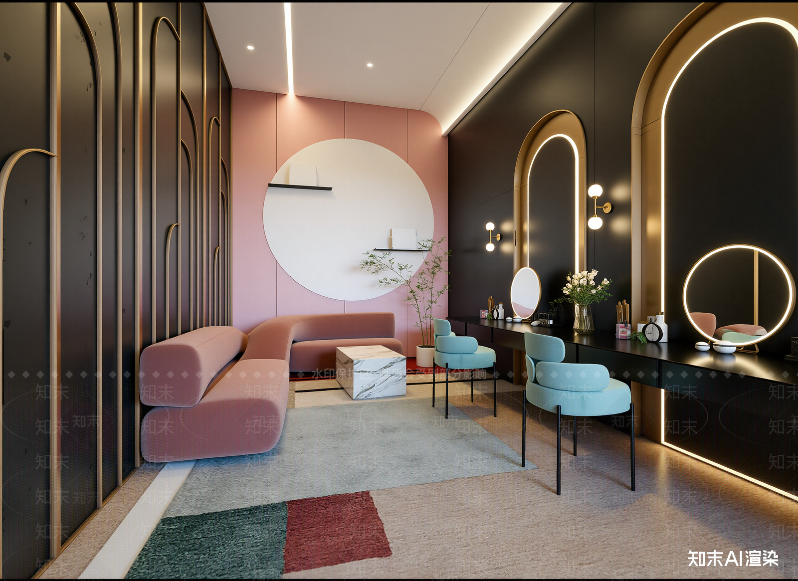 现代美容院3D模型下载【ID:1214156458】