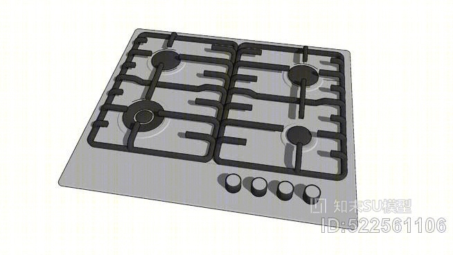 宜家livslåga燃气炉灶SU模型下载【ID:522561106】