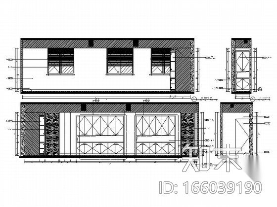 [福建]现代企业集团地产办公室设计施工图（含效果）施工图下载【ID:166039190】