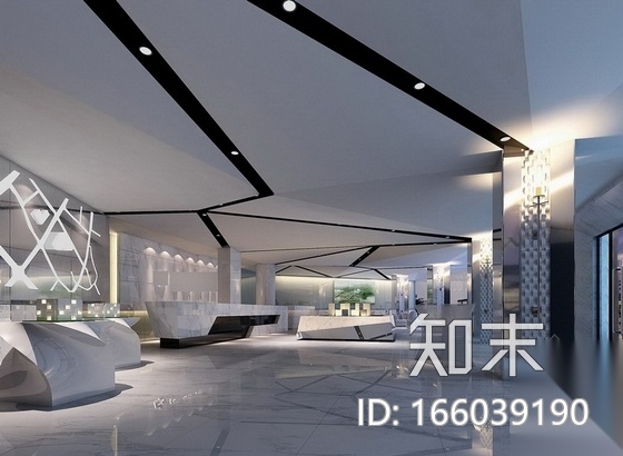 [福建]现代企业集团地产办公室设计施工图（含效果）施工图下载【ID:166039190】