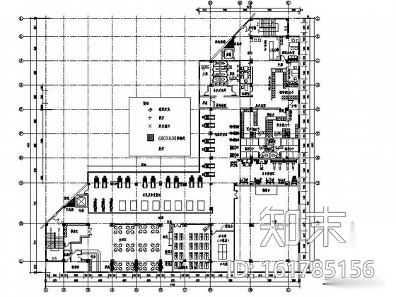 [北京]1300平健身俱乐部装修CAD施工图cad施工图下载【ID:161785156】