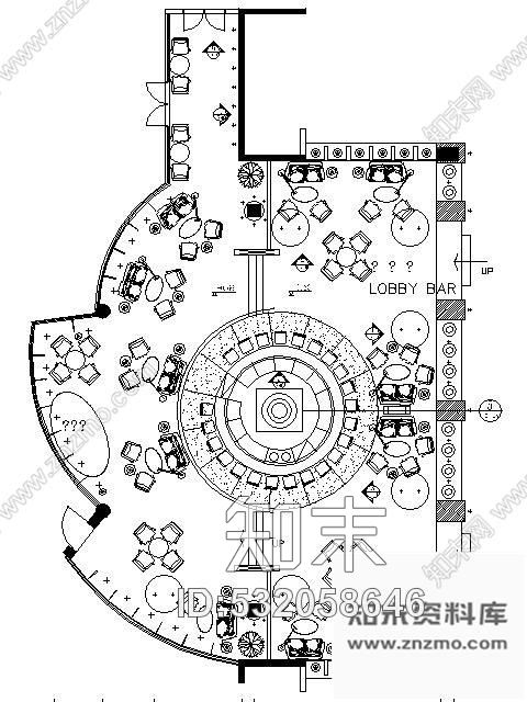 施工图东莞酒店大堂吧装修图施工图下载【ID:532058646】