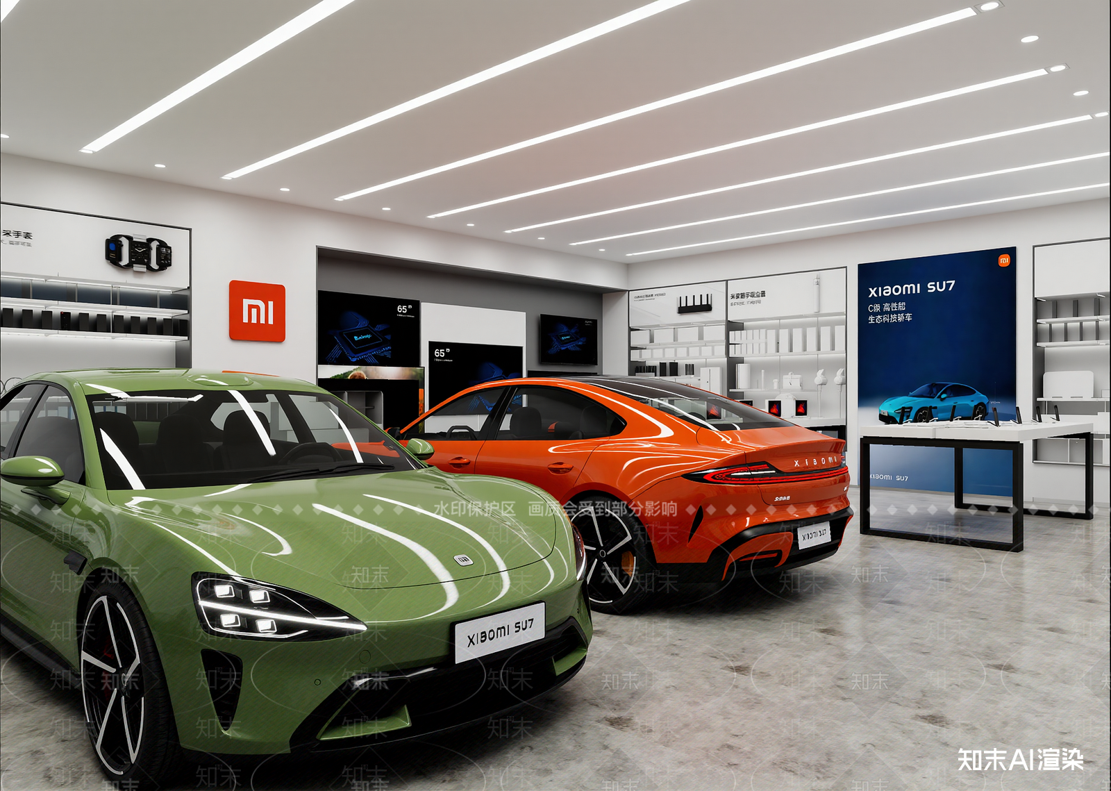 现代汽车展厅3D模型下载【ID:1214575785】