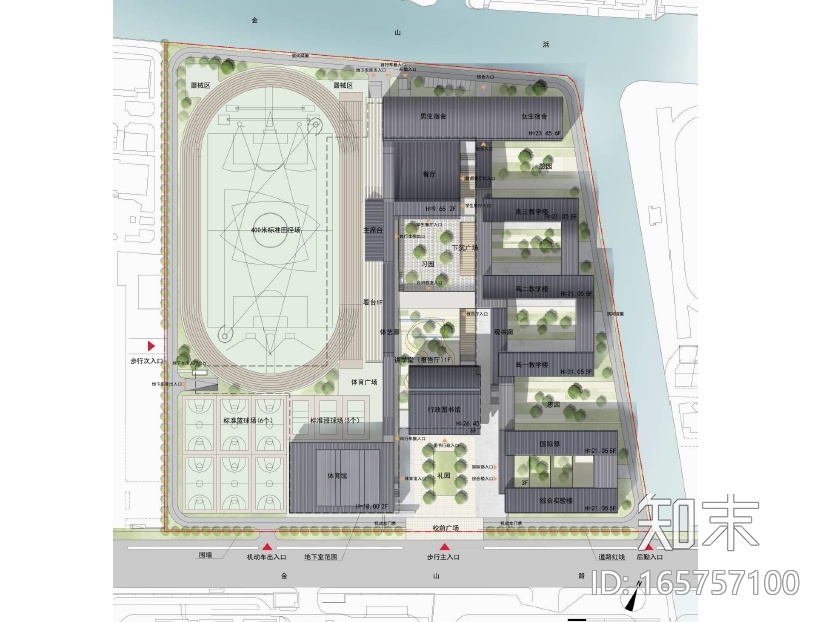 [江苏]苏州实验中学建筑设计方案文本施工图下载【ID:165757100】