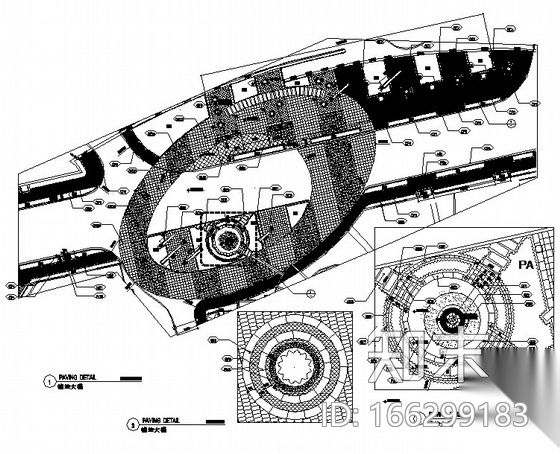 海景沿山路园林景观工程园建施工图cad施工图下载【ID:166299183】