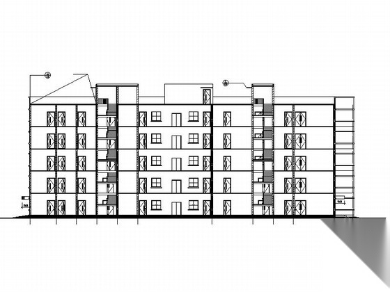 [贵阳]多层砖混结构烧伤医院建筑施工图cad施工图下载【ID:166065123】