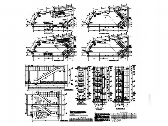 [四川]五层浅灰色铝板表皮商业综合楼建筑施工图cad施工图下载【ID:166706170】