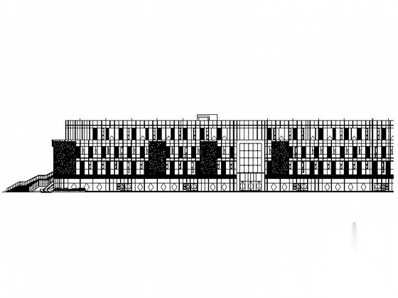 [四川]五层浅灰色铝板表皮商业综合楼建筑施工图cad施工图下载【ID:166706170】