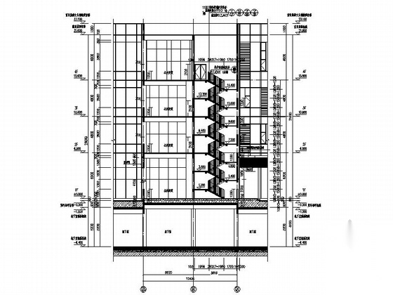 [四川]五层浅灰色铝板表皮商业综合楼建筑施工图cad施工图下载【ID:166706170】